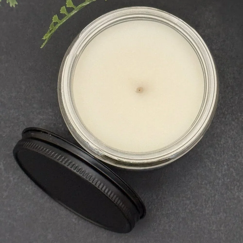BBW Linen & Lavender White Barn Bath & Body Works Mason Jar Single Wick Candle - Picture 6 of 10
